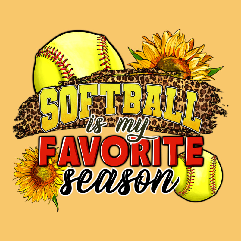Softball Is My Favorite Season Vintage Hoodie by LillyAllenDesigns | Teevron
