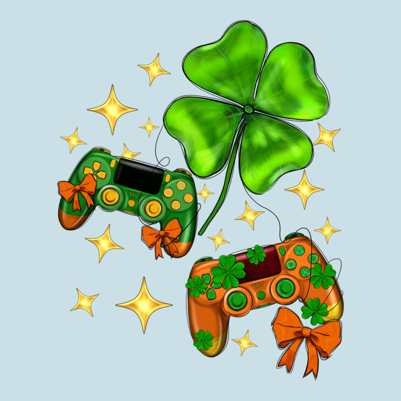 St. Patrick's Day With Game Control And Clover Ladies Tee by Neo Western | Teevron