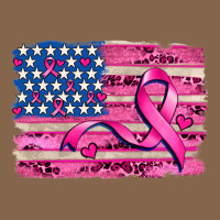 American Flag And  Cancer Ribbon Pattern Premium Tee | Teevron