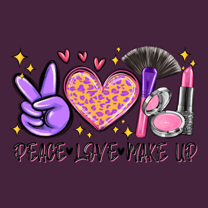 Peace Love Make Up Long Sleeve Tee by MaliasSmallBusiness | Teevron