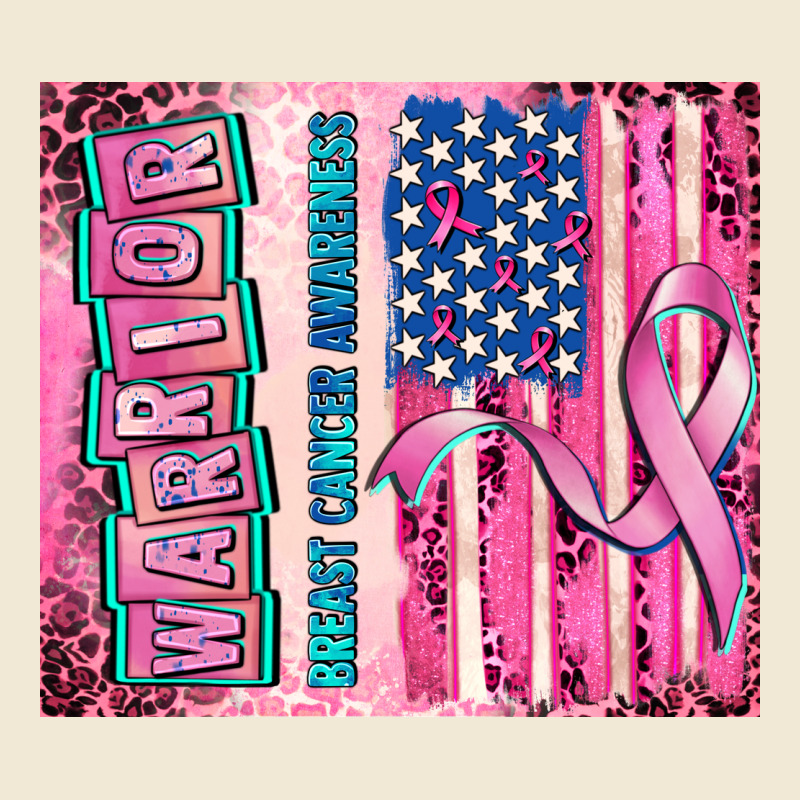 Warrior Breast Cancer And American Flag Premium Tee by AdoDesignShop | Teevron