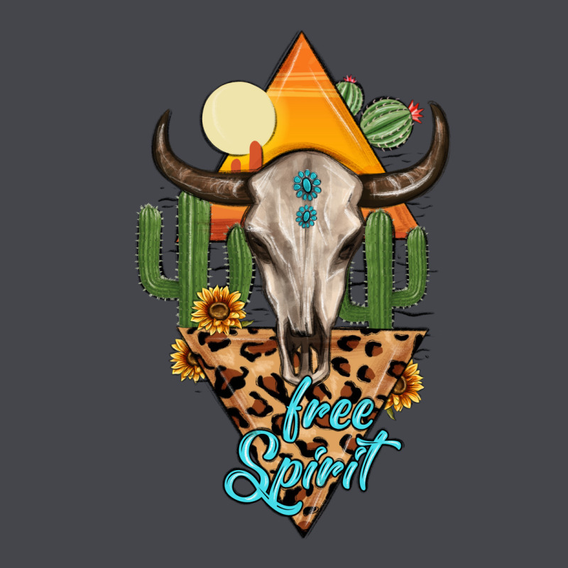 Free Spirit Bull Skull Long Sleeve Tee by MaliasSmallBusiness | Teevron