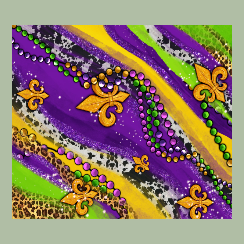 Mardi Gras Fleur Delis Leopard And Cowhide Urban Heavy Tee by AdoDesignShop | Teevron