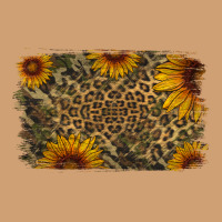 Camouflage Leopard Sunflower Background Vintage Tee | Teevron