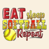 Eat Sleep Softball Repeat Vintage Hoodie | Teevron