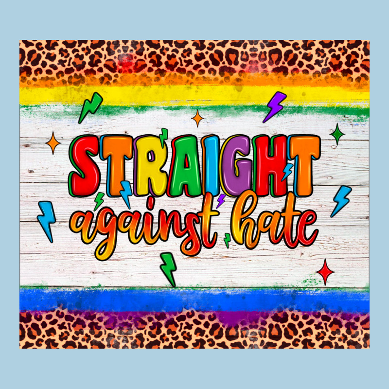 Straight Against Hate Tumbler Premium Hoodie by JahusDesignShop | Teevron