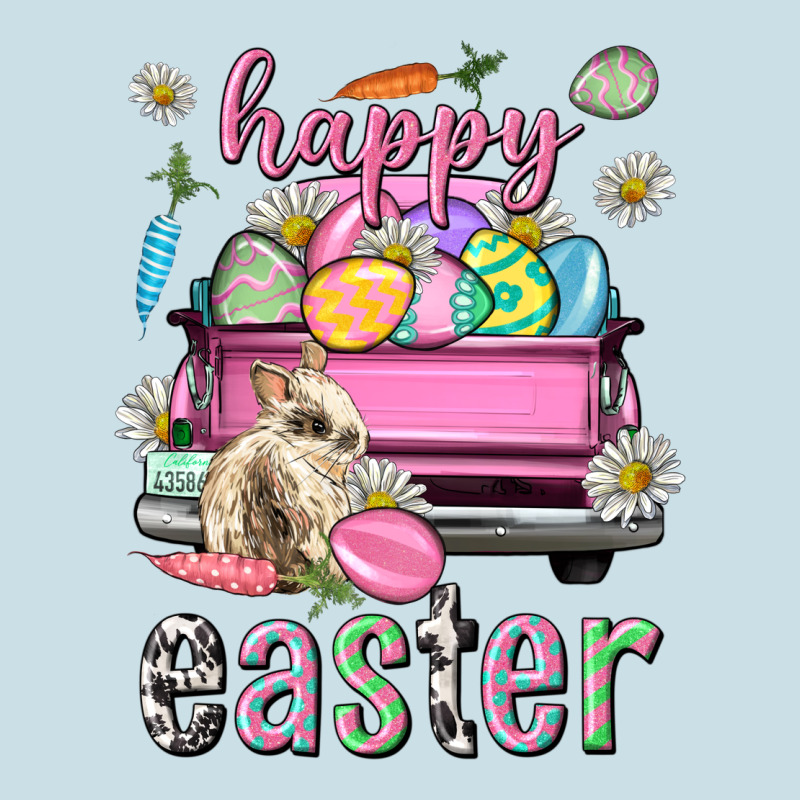 Bunny Happy Easter Truck Easter Day Ladies Tee by Neo Western | Teevron