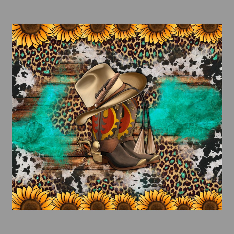 Western Boots And Sunflowers Tumbler Vintage Hoodie by Jasminsmagicworld | Teevron