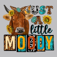 Just A Little Moody With Cow Long Sleeve Tee | Teevron