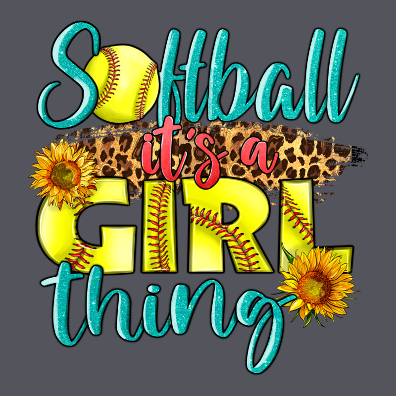 Softball It's A Girl Thing Vintage Hoodie by LillyAllenDesigns | Teevron