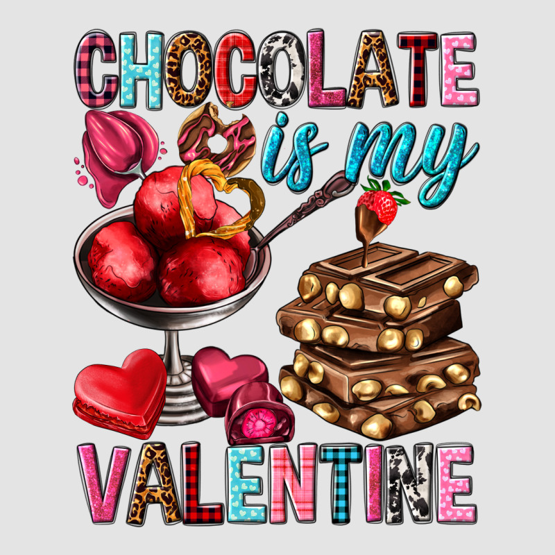 Chocolate Is My Valentine Valentine's Day Premium Sweatshirt by HowdyJamesFarm | Teevron