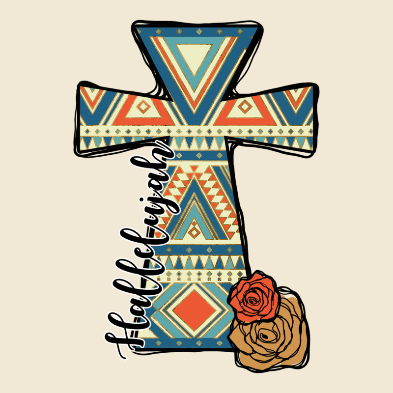 Halleluljah Aztec Cross Ladies Tee by JahusDesignShop | Teevron