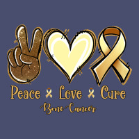 Peace Love Cure Bone Cancer Vintage Tee | Teevron