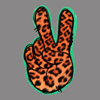 Orange Leopard Peace Sign Vintage Tee | Teevron