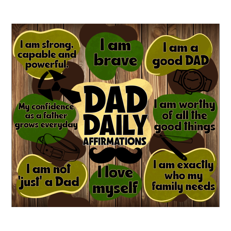Dad Daily Affirmations Premium Sweatshirt by TumblerDesignByShophia | Teevron