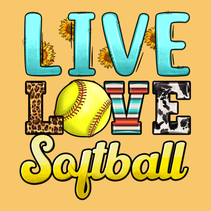 Live Love Softball Vintage Hoodie by LillyAllenDesigns | Teevron
