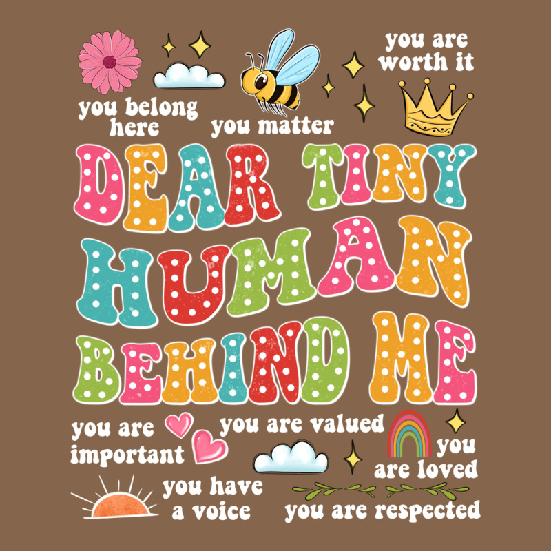 Customized Teacher Dear Tiny Human Behind Me Back Premium Tee by JahusDesignShop | Teevron