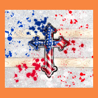 4th Of July Flag Cross Premium Sweatshirt | Teevron
