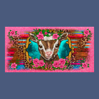 Western Baby Boer Goat Pink Flowers Serape Leopard Pink Glitter Patter Vintage Hoodie | Teevron