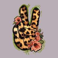 Leopard Floral Peace Sign Vintage Tee | Teevron