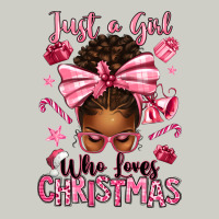 Just A Girl Who Loves Pink Christmas Afro Messy Bu Heavyweight Hoodie | Teevron