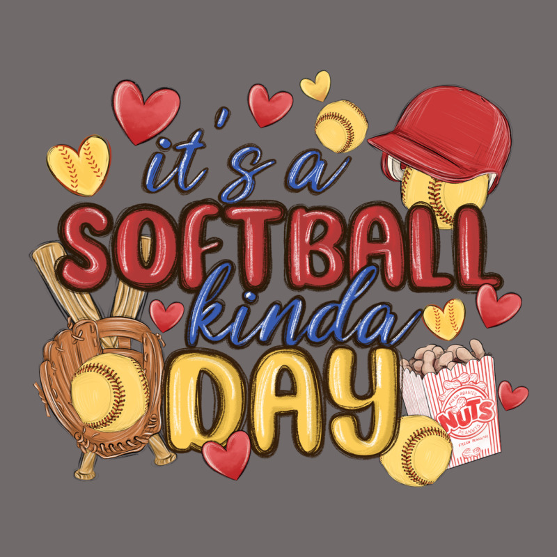 It's A Softball Kinda Day Urban Heavy Tee by MaliasSmallBusiness | Teevron