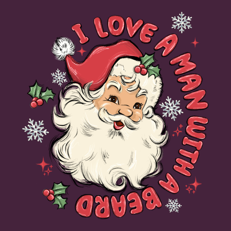 I Love A Man With A Beard Long Sleeve Tee by MaliasSmallBusiness | Teevron