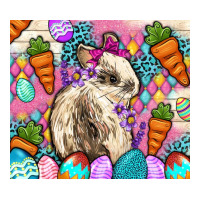 Easter Bunny Tumbler Easter Day Ladies Tee | Teevron
