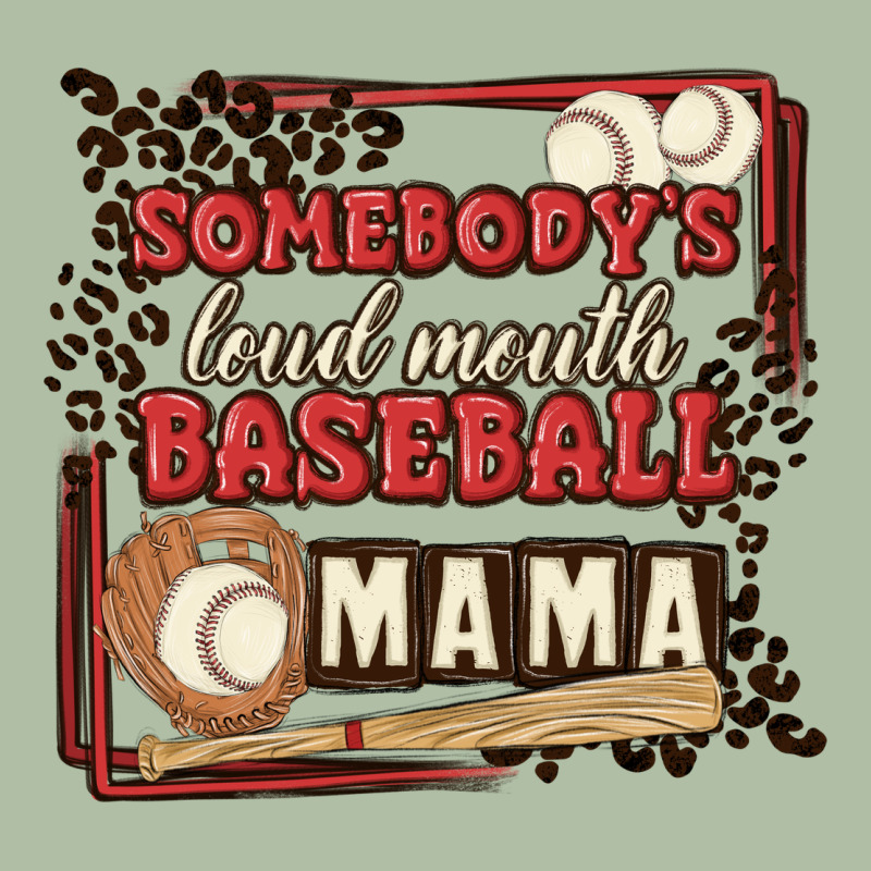 Somebody's Loud Mouth Baseball Mama Urban Heavy Tee by MaliasSmallBusiness | Teevron