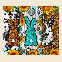 Easter Bunnies Leopard Cowhide Tumbler Easter Day Ladies Tee | Teevron