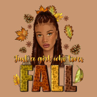 Just A Girl Who Loves Fall Afro Woman Heavyweight Hoodie | Teevron