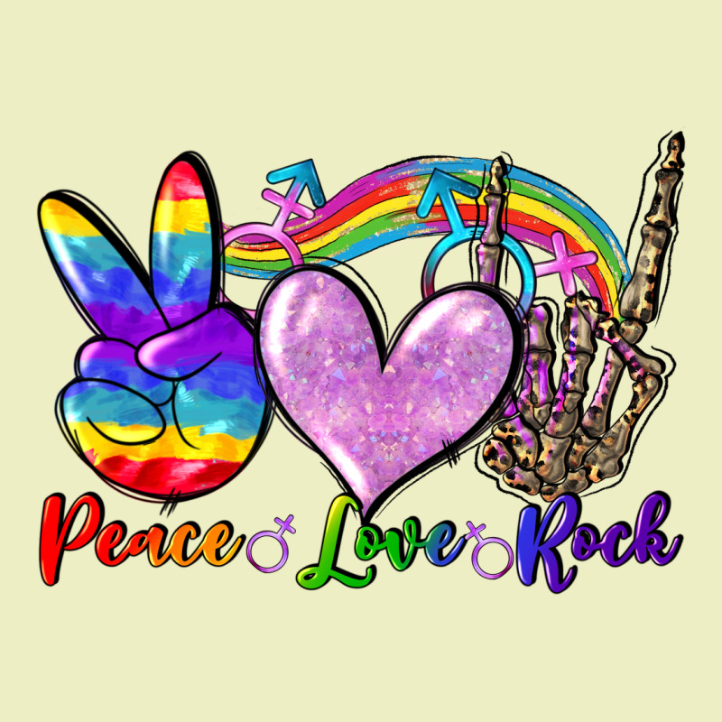 Peace Love Rock Urban Hoodie by FaDigitalArtStudio | Teevron