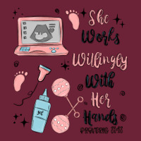 She Works Willingly With Her Hands Long Sleeve Tee | Teevron