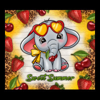 Sweet Summer Cute Elephant Premium Sweatshirt | Teevron