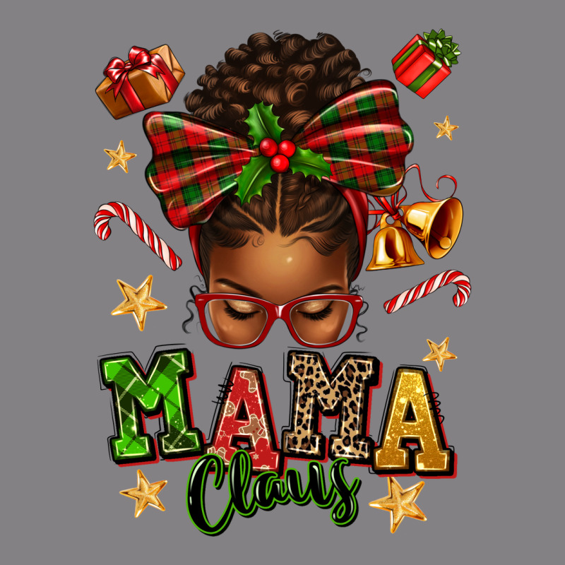 Mama Claus Afro Messy Bun Heavyweight Hoodie by texasbilliewilder | Teevron