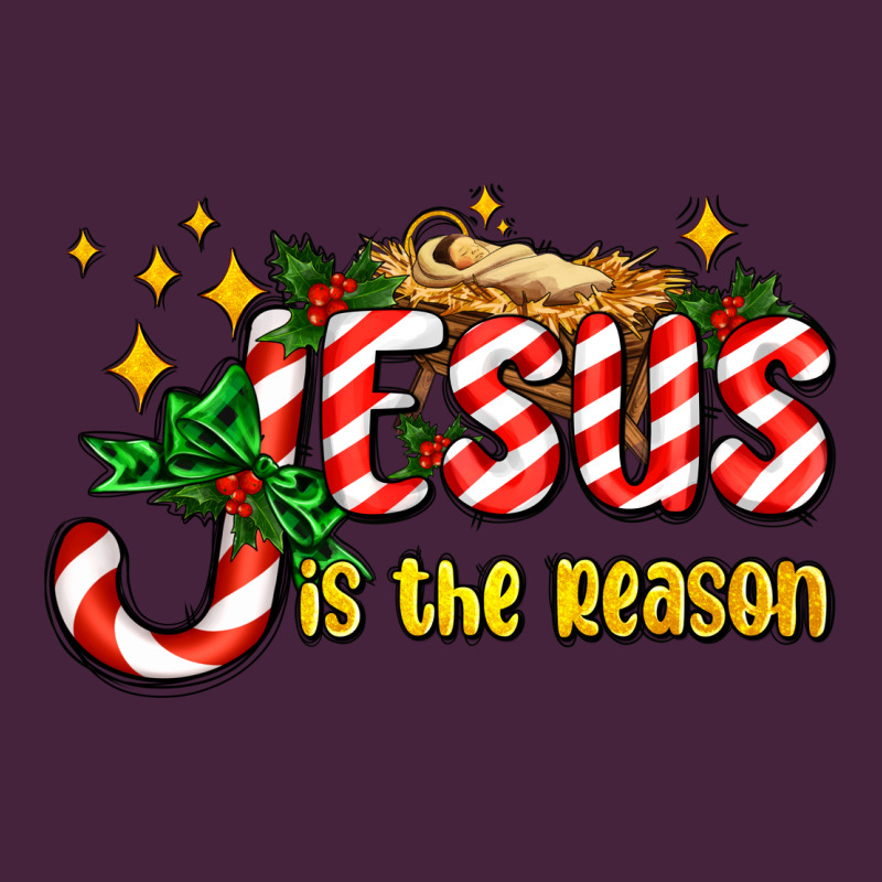 Jesus Is The Reason With Christmas Candy Ado Premium Tee by AdoDesignShop | Teevron