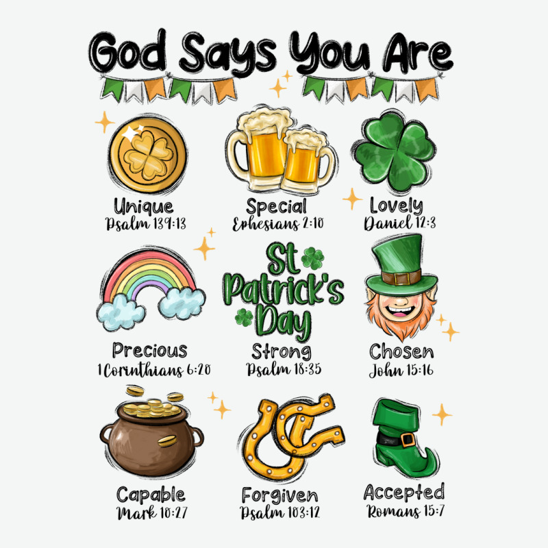 God Says You Are St Patrick's Day Urban Heavy Tee by MaliasSmallBusiness | Teevron