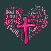 Jesus Is Love Heart Cross Valentines Day Classic Tee | Teevron