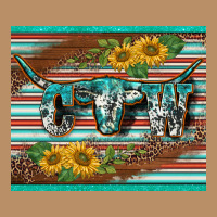 Western Cow Serape Leopard Sunflowers Mousepad Vintage Hoodie | Teevron
