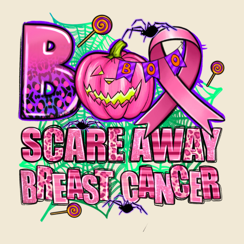 Halloween Boo With Cancer Ribbon Breast Cancer Sca Premium Tee by AdoDesignShop | Teevron