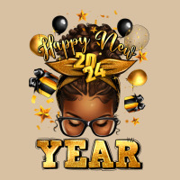 Happy New Year Afro Messy Bun Heavyweight Hoodie | Teevron