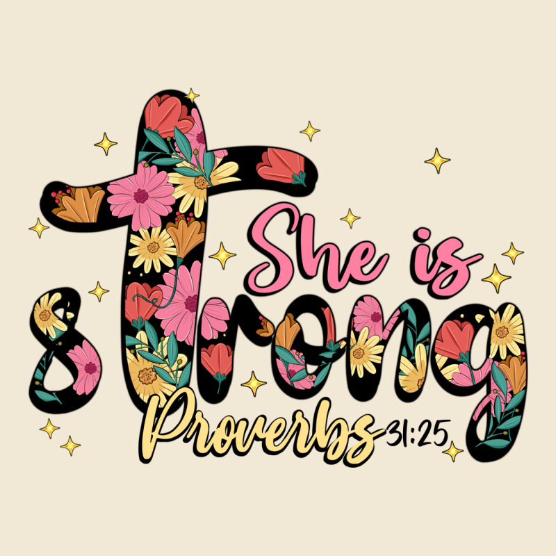 She Is Strong Proverbs 31 25 Premium Tee by JahusDesignShop | Teevron