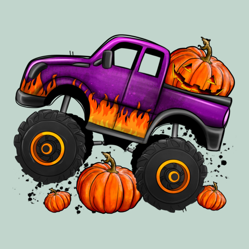Halloween Jack O Lantern Monster Truck Zipper Hoodie by Jasminsmagicworld | Teevron