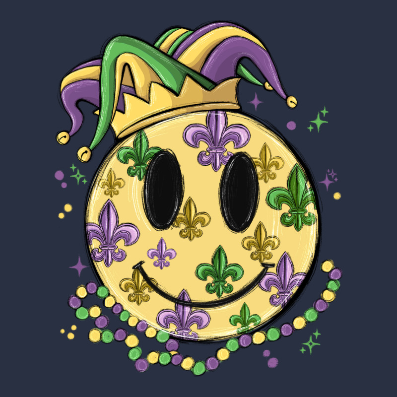Smiley Face Mardi Gras Heavyweight Sweatshirt by MaliasSmallBusiness | Teevron