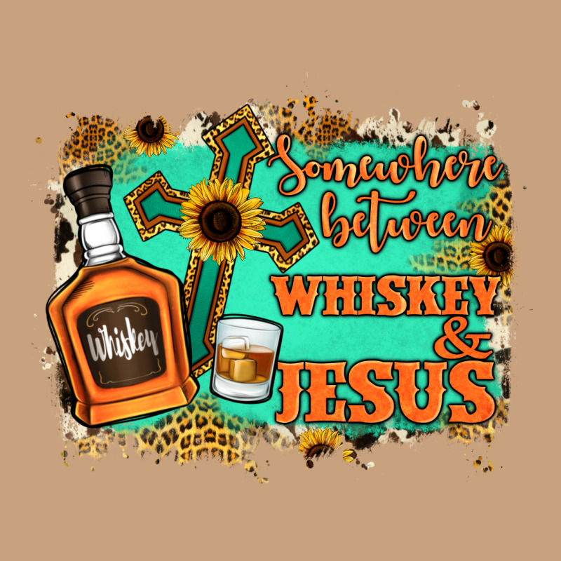 Somewhere Between Whiskey And Jesus Vintage Tee by Jasminsmagicworld | Teevron