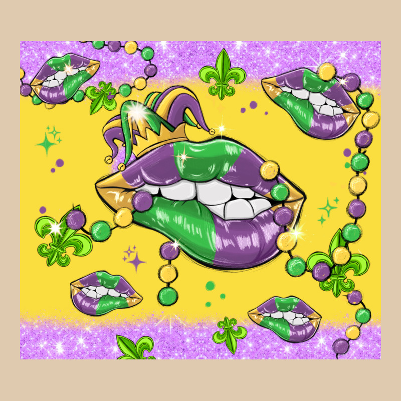 Mardi Gras Lips Heavyweight Sweatshirt by MaliasSmallBusiness | Teevron