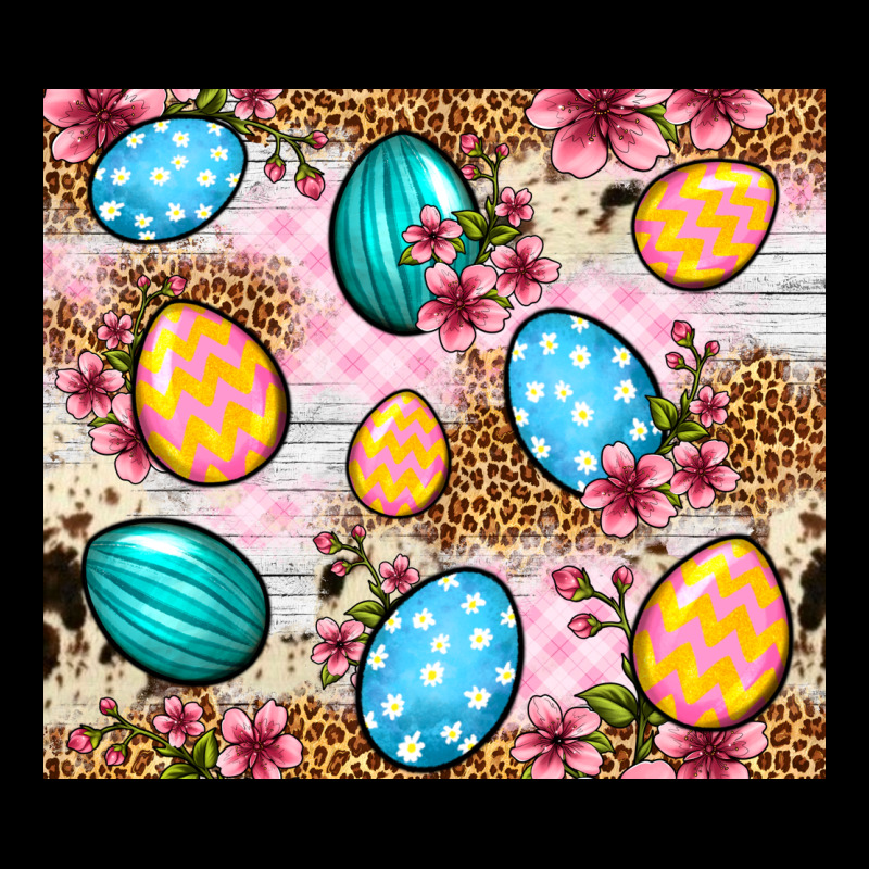 Easter Eggs Cowhide Leopard Tumbler Easter Day Ladies Tee by Neo Western | Teevron