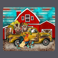Western Truck Farm Animals Mousepad Vintage Hoodie | Teevron