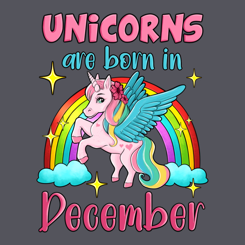 Unicorns Are Born In December Vintage Hoodie by Jasminsmagicworld | Teevron