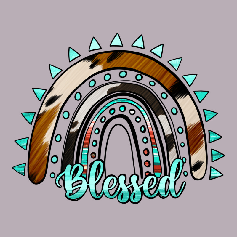Blessed Rainbow Cowhide Aztec Vintage Tee by Jasminsmagicworld | Teevron